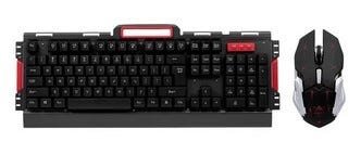 Teclado Sem Fio Mouse Combo 2400dpi Preto