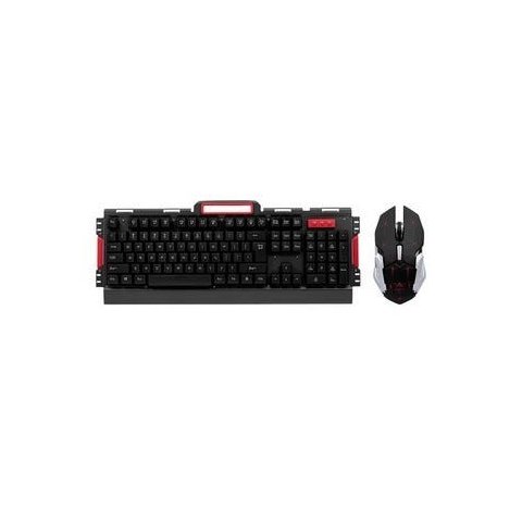 Teclado Sem Fio Mouse Combo 2400dpi Preto