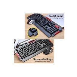 Teclado Sem Fio Mouse Combo 2400dpi Preto - 5