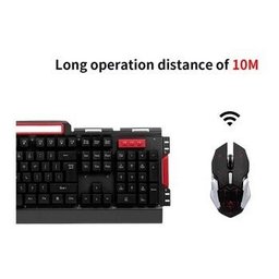 Teclado Sem Fio Mouse Combo 2400dpi Preto - 3