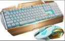 Ver imagem 1 de Teclado e Mouse Gamer 2700 Dourado e Prata