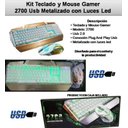 Ver imagem 3 de Teclado e Mouse Gamer 2700 Dourado e Prata