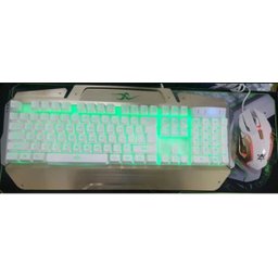 Teclado e Mouse Gamer 2700 Dourado e Prata - 2