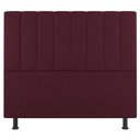 Ver imagem 5 de Kit Cabeceira E Baú Cama Box King 195Cm Suede Bordô