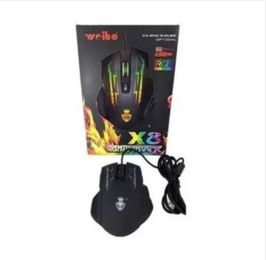 Mouse Gamer Óptico Led Color Weibo X8 - 2