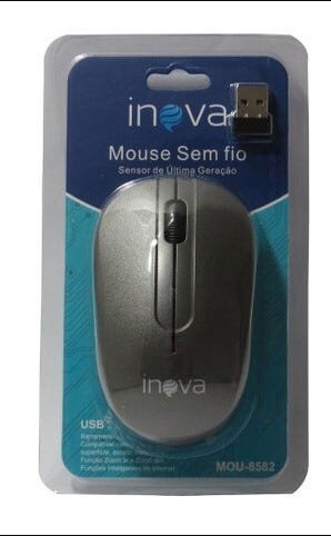 Mouse Cordless 1000Dpi Vermelho Modelo 8582 - 4