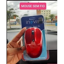 Mouse Cordless 1000Dpi Vermelho Modelo 8582 - 3
