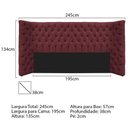 Ver imagem 4 de Kit Cabeceira e Calçadeira Baú King Everest P02 195cm para Cama Box Suede - Doce Sonho Móveis