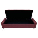 Ver imagem 5 de Kit Cabeceira e Calçadeira Baú King Everest P02 195cm para Cama Box Suede - Doce Sonho Móveis