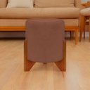 Ver imagem 5 de Puff Redondo Eloah Suede Cores Pe Castanho - Terracota, Suede