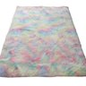 Tapete para Sala Felpudo Peludo Tie Dye Arco Iris 1,00 x 1,40 Shaggy - 1