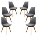 Ver imagem 1 de Kit 6 Cadeira Saarinen Leda Design Cinza