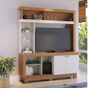 Ver imagem 1 de Estante Home Valença para Tv's 50 Polegadas 2 Portas Freijó Off White - Colibri