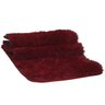 Tapete Passadeira Felpuda 2,00 x 0,60 Mt Antiderrapante Bordô - 4