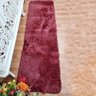 Tapete Passadeira Felpuda 2,00 x 0,60 Mt Antiderrapante Bordô - 2