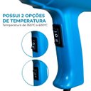 Ver imagem 6 de Soprador Térmico 2000w com 7 Acessórios 2 Temperaturas 350° 600° Cabo 1,7m 220v Importway Iwsta220