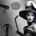 Ver imagem 2 de Kit de Acessórios para Banheiro Preto Fosco 4 Peças Grego Metal 2050at