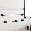 Ver imagem 4 de Kit de Acessórios para Banheiro Preto Fosco 4 Peças Grego Metal 2050at