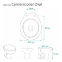 Ver imagem 4 de Tampa de Vaso Sanitário Pp Caramelo Universal Oval