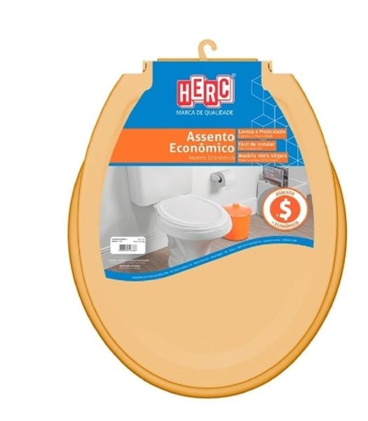 Tampa de Vaso Sanitário Pp Caramelo Universal Oval - 1