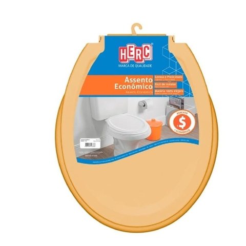 Tampa de Vaso Sanitário Pp Caramelo Universal Oval