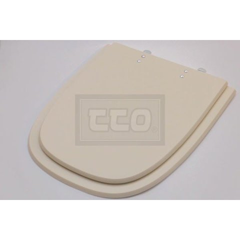 Tampa De Vaso Sanitário Poliéster Ibiza Biscuit Incepa Clean