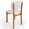 Cadeira para Sala de Jantar Cozinha Living Estofada Dara L02 Bouclê Cru - Lyam Decor - 3