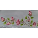 Ver imagem 4 de Toalha Bordada de Rosto Rosas com Barrinha de Borboletas. Cor Lilás. Dohler Artesanalle