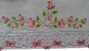 Ver imagem 3 de Toalha Bordada de Rosto Rosas com Barrinha de Borboletas. Cor Lilás. Dohler Artesanalle