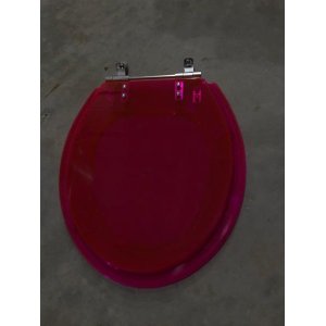 Tampa De Vaso Sanitário Poliéster Universal Cor Pink