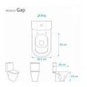 Ver imagem 5 de Assento Sanitário Poliéster Gap Branco P/Louça Roca