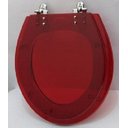 Ver imagem 1 de Tampa De Vaso Sanitário Poliéster Universal Oval Vermelho