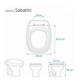 Tampa De Vaso Sanitário Poliéster Sabatini Preto Icasa Clean - 6