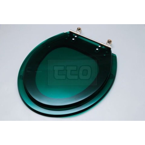 Tampa De Vaso Sanitário Poliéster Universal Oval Verde