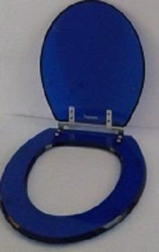 Tampa De Vaso Sanitário Poliéster Universal Azul Original - 4