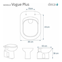 Ver imagem 2 de Tampa de Vaso Sanitário Laqueado Vogue Plus Deca Gelo
