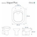 Ver imagem 2 de Tampa de Vaso Sanitário Laqueado Vogue Plus Deca Gelo
