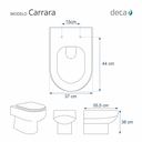 Ver imagem 2 de Tampa de Vaso Sanitário Laqueado Carrara Deca Preto