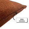 Capa de Almofada Retangular Baguete Linhao Terracota 30x50 - 3