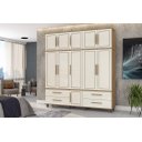 Ver imagem 3 de Roupeiro colonial Triplex House 5 portas alto cor Off white / Nature Fabrimóveis 55