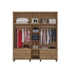 Roupeiro colonial Triplex House 5 portas alto cor Off white / Nature Fabrimóveis 55 - 2