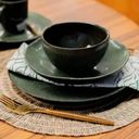 Ver imagem 7 de Aparelho de Jantar 18 Peças Cerâmica Stoneware Porto Brasil Orgânico Verde Arauco Mesa Posta