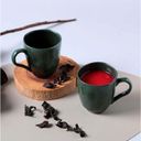 Ver imagem 2 de Aparelho de Jantar 18 Peças Cerâmica Stoneware Porto Brasil Orgânico Verde Arauco Mesa Posta