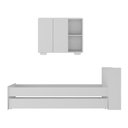 Ver imagem 6 de Conjunto Quarto Bicama com Colchão e Baú/balcão 2 Portas Multimóveis Mp4219 Branco