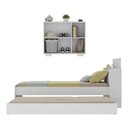 Ver imagem 5 de Conjunto Quarto Bicama com Colchão e Baú/balcão 2 Portas Multimóveis Mp4219 Branco