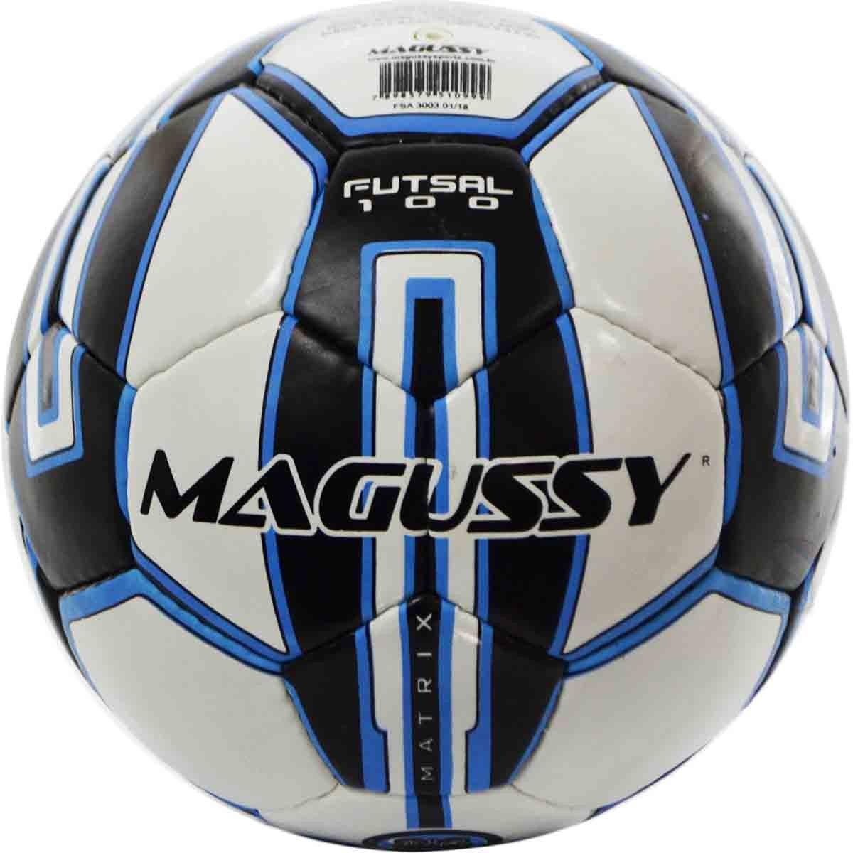 Kit com 6 Bolas Infantil Magussy Matrix Max 100 Sub 11 Futsal - Único - Branco - 2