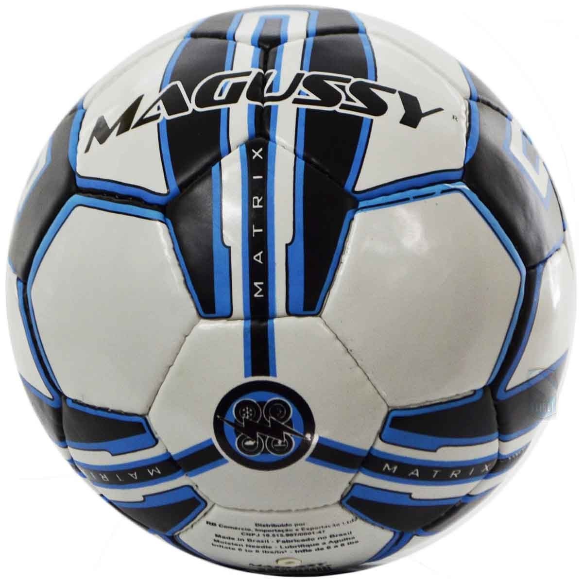 Kit com 6 Bolas Infantil Magussy Matrix Max 100 Sub 11 Futsal - Único - Branco - 4