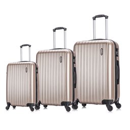 Conjunto malas de viagem Londres P, M e G Swiss Move Champagne - 1