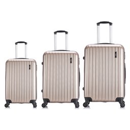 Conjunto malas de viagem Londres P, M e G Swiss Move Champagne - 2