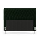 Ver imagem 3 de Cabeceira Bellatrix 195 para Cama King Suede Verde Aradecor
